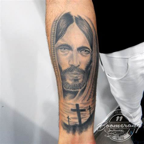 Jesus Tattoo By John Vogdo Jesus Tattoo Portrait Tattoo Tattoos