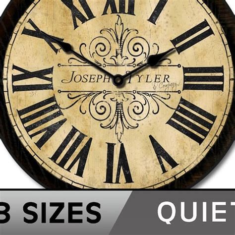 Augustus Wall Clock 8 Sizes To Choose Made In Usa Lifetime Etsy