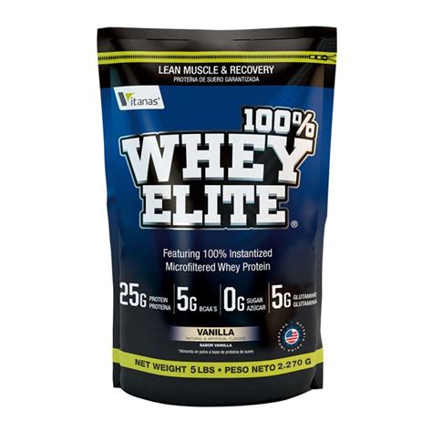 100 WHEY ELITE 5 LIBRAS VAINILLA VITANAS Outlet Fit Colombia