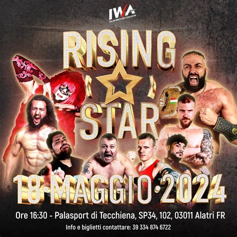 Iwa Info And Match Annunciati Per Iwa Rising Star” Zona Wrestling