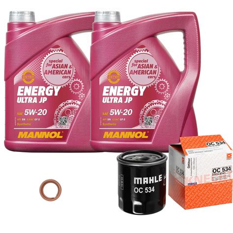 Mahle Inspektionspaket L Mannol W Energy Ultra Jp F R Toyota