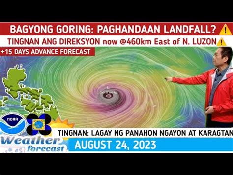 BAGYONG GORING PAGHANDAAN MAG LANDFALL TINGNAN ANG DIREKSYONWEATHER