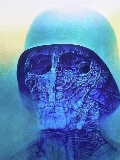 Zdzislaw Beksinski Painting Painting By Ouyahya Rays Pixels