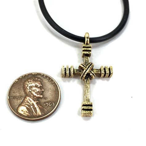 Rugged Cross Necklace Gold – Forgiven Jewelry