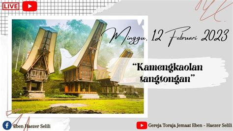 Ibadah Live Streaming Raya Ll Gereja Toraja Jemaat Eben Haezer Selili