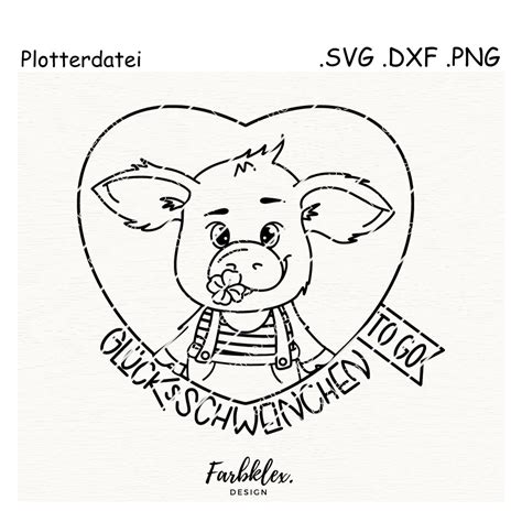 Gl Cksschwein Plotterdatei Silvester Svg Gl Ckschwein Schwein Svg