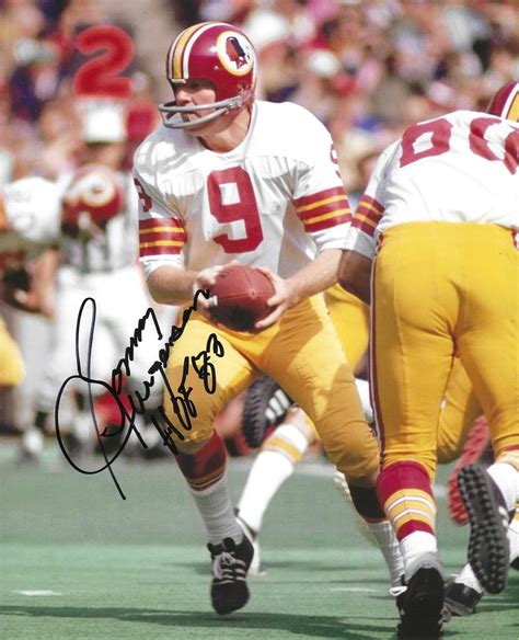 Autographed Sonny Jurgensen 8x10 Washington Redskins Photo Main Line