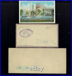 1930 US Air Mail Stamps C13 C15 Used Graf Zeppelin Set On Flown Covers