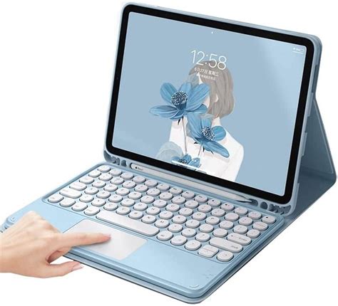 PINHEN for iPad Mini 6th Generation Keyboard Case Touchpad Detachable