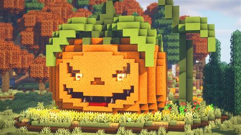 Minecraft How To Build A Halloween Pumpkin House Youtube