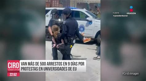 Van M S De Estudiantes Detenidos En Eu Por Protestas A Favor De