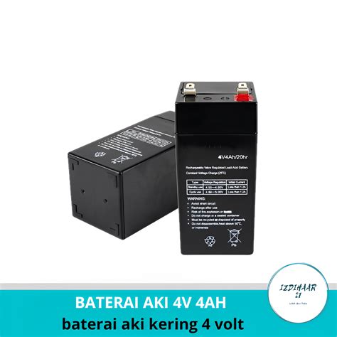 Baterai Aki 4v 4ah Baterai Aki Kering 4 Volt Baterai Aki 6 Volt