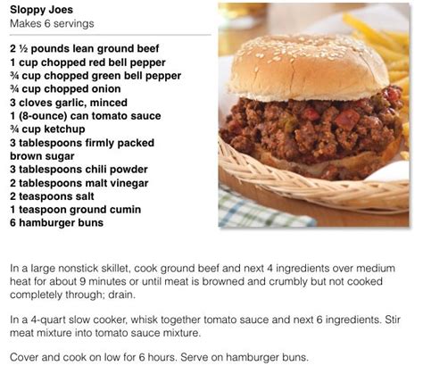 Paula Deen Sloppy Joes Health Meal Prep Ideas