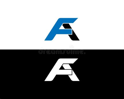 Letter AF Logo Icon Symbol Unique Stock Vector - Illustration of ...