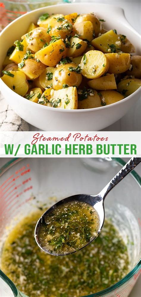 Steamed Potatoes With Garlic Herb Butter A Spicy Perspective Artofit