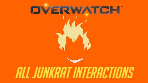 Overwatch All Junkrat Interactions V3 Unique Kill Quotes Youtube