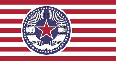 Socialist United States Vexillology Flag Art Alternate History