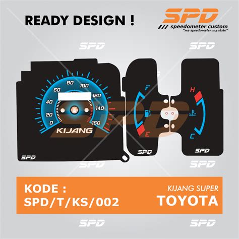 Panel Speedometer Custom Toyota Kijang Super Spd Speedometer