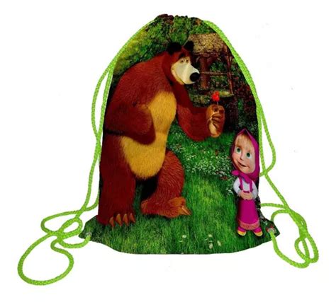 Morralito Dulcero Bolo Fiesta Infantil Masha Y El Oso En Venta En