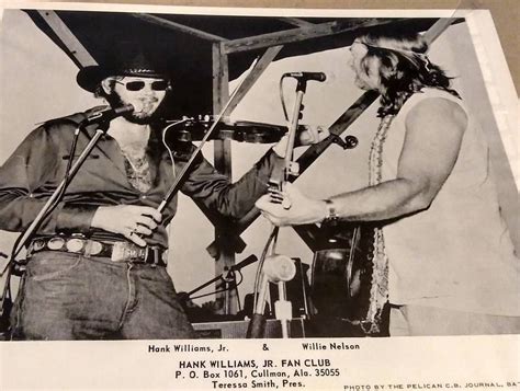 Hank Jr With Willie Nelson Performing In 1976 Hank Williams Hank