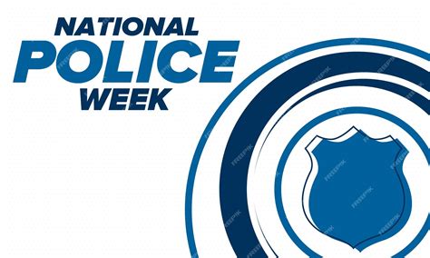 Premium Vector National Police Week In United States Police Hero