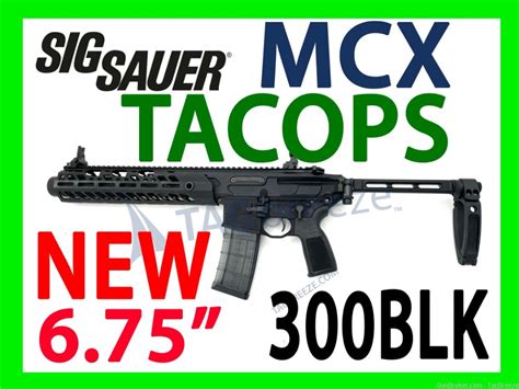 Sig Mcx Virtus Tacops 675 300 Black Out Sig Tacops Rare Semi Auto