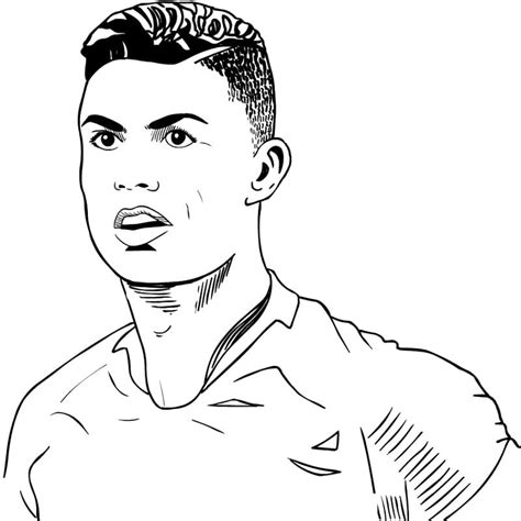 Desenhos De Cristiano Ronaldo Cr Para Colorir E Imprimir