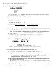 S Mock Paper Marking Scheme Pdf Marking Scheme S