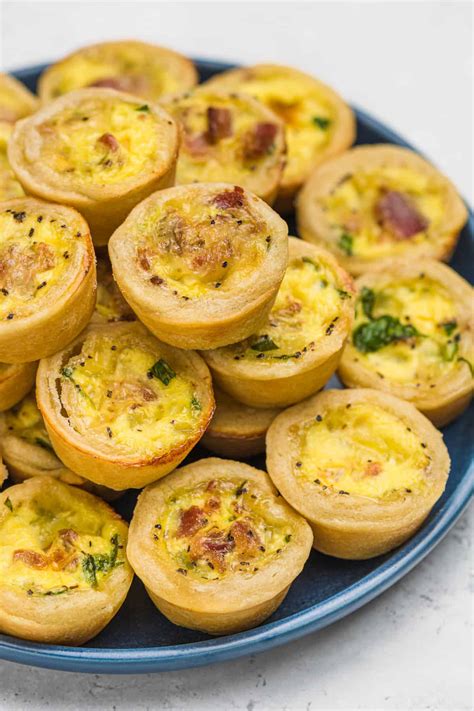 Bacon And Spinach Mini Quiche Recipe Delicious And Easy