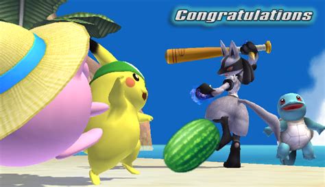 File Lucario Congratulations Screen All Star Brawl Png Smashwiki The