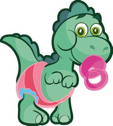 Adesivo Bambini Dinosauro Beb Verde Tenstickers