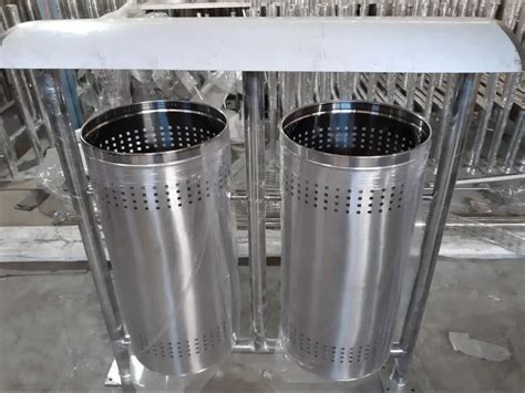 Open Top Stainless Steel Swing Dustbin For Office Capacity L At