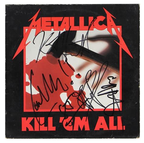 Metallica Kill Em All Album Signed By The Band