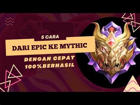 Cara Cepat Naikin Rank Mobile Legends Youtube