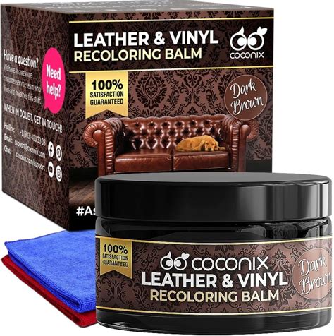 Coconix Leather Recoloring Balm Dark Brown Recolor Renew Repair