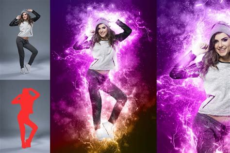 Electric Effect Photoshop Action - Design Cuts