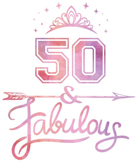 Women 50 Years Old And Fabulous Happy 50th Birthday Print