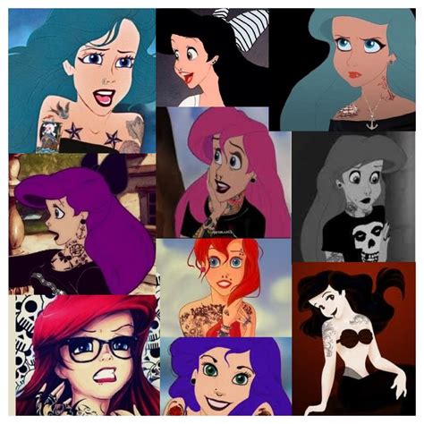 Punk Ariel Goth Disney Princesses Goth Disney Emo Disney