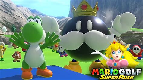 Mario Golf Super Rush Yoshi Vs Pauline Vs Boo Vs King Bob Omb In Ridgerock Lake Youtube