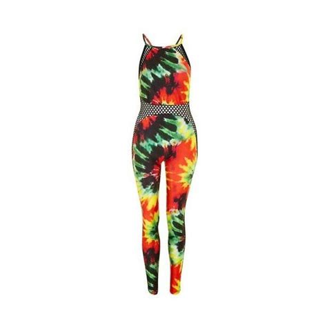 Colorful Tie Dye Catsuit By Jaded London