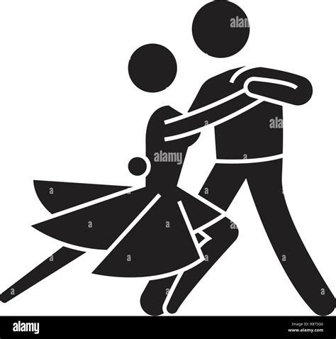 Classical Dance Black Vector Concept Icon Classical Dance Flat