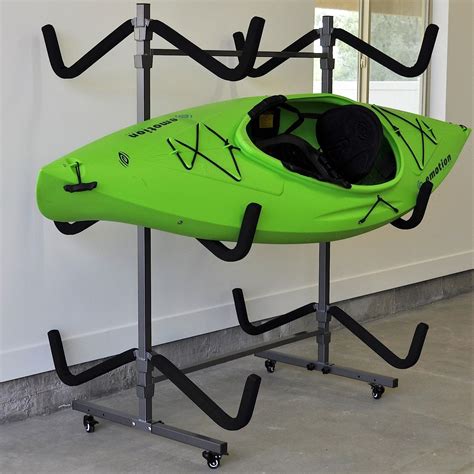 Raxgo Freestanding Kayak Storage Rack Heavy Duty Storage For Two Kayak