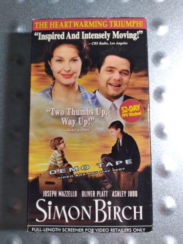 Simon Birch Vhs Rare Vhs Promo Screener Copy Ebay