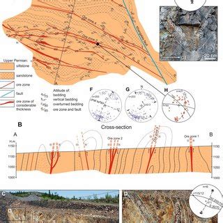 Geological Sketch Map A Cross Section B F1 Tight And Isoclinal