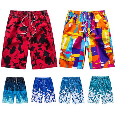 Men Quick Drying Beach Shorts Trunks Swimwear Swimsuit Shorts Swim Briefs Casual Ebay