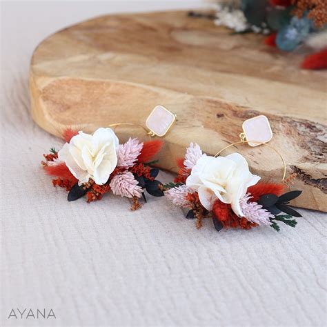 Boucles D Oreilles Mariage AYANA Floral Design