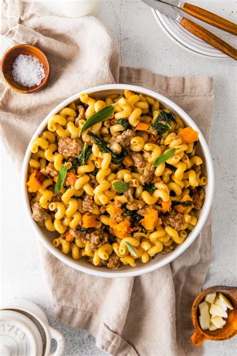 Butternut Squash Sausage Pasta Nutmeg Nanny