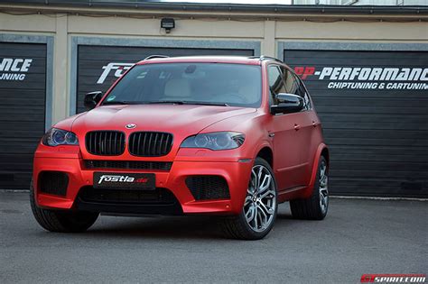 Official Anodized Matte Red Bmw X5 M By Fostlade Gtspirit