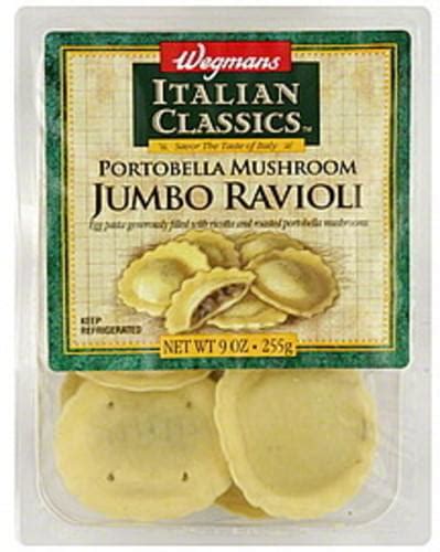 Wegmans Jumbo Portobella Mushroom Ravioli 9 Oz Nutrition