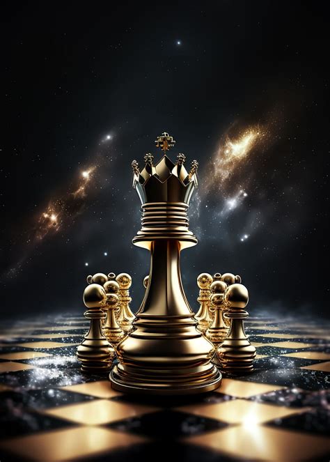 Chess Universe Poster Picture Metal Print Paint By Hari Buckner